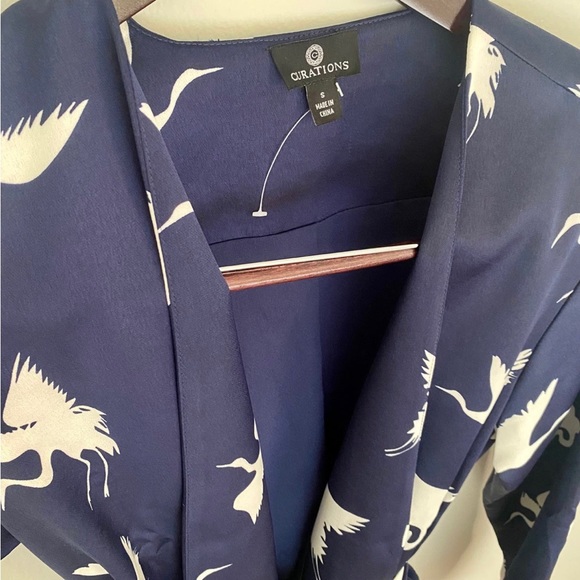 NEW_Woven Crane Printed Topper_SM - Picture 4 of 7